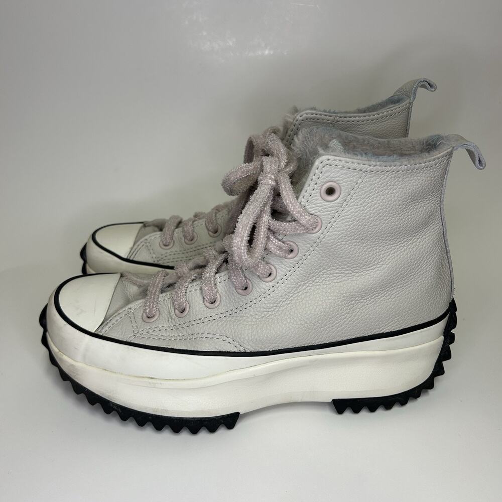 Converse Run Star Hike High Cozy Club Women’s Size 8.5 Leather Platform